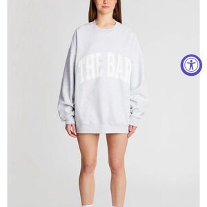 The Bar Crewneck - Heather Grey